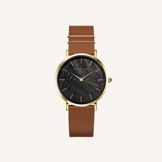 Classic Cognac Strap Watch