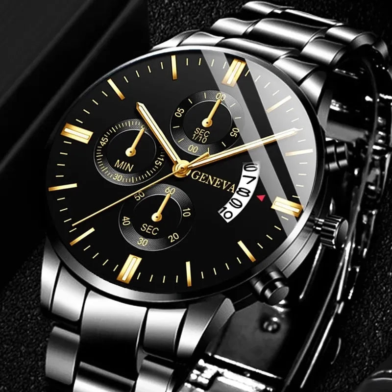 Men's Geneva Black Watch