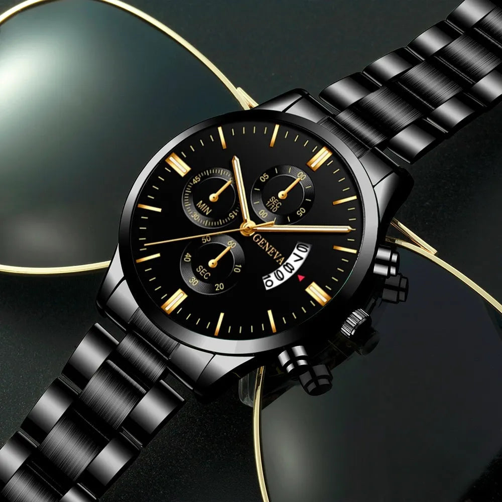 Men's Geneva Black Watch