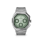 1904 Chronograph, Steel / Light & Dark Green