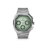 1904 Chronograph, Steel / Light & Dark Green