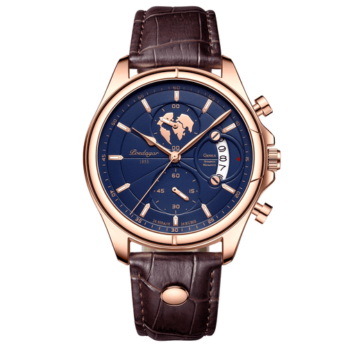 Men's Swiss Leather Watch