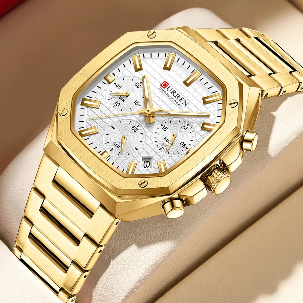 CURREN 8459 Men's Chronograph Watch