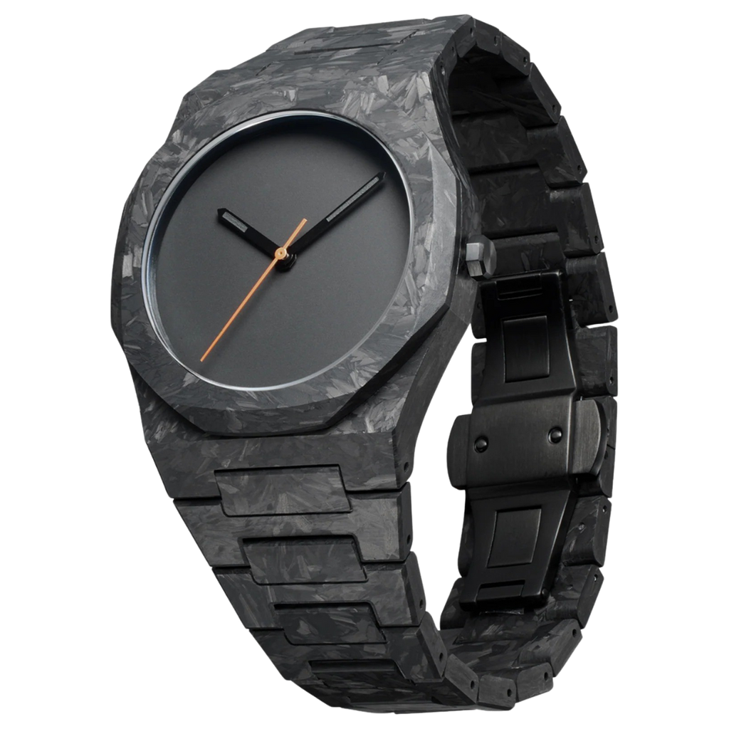 Men's Minimalist Carbon Watch