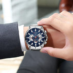 Men's Premium MP027 Watch with Leather Strap