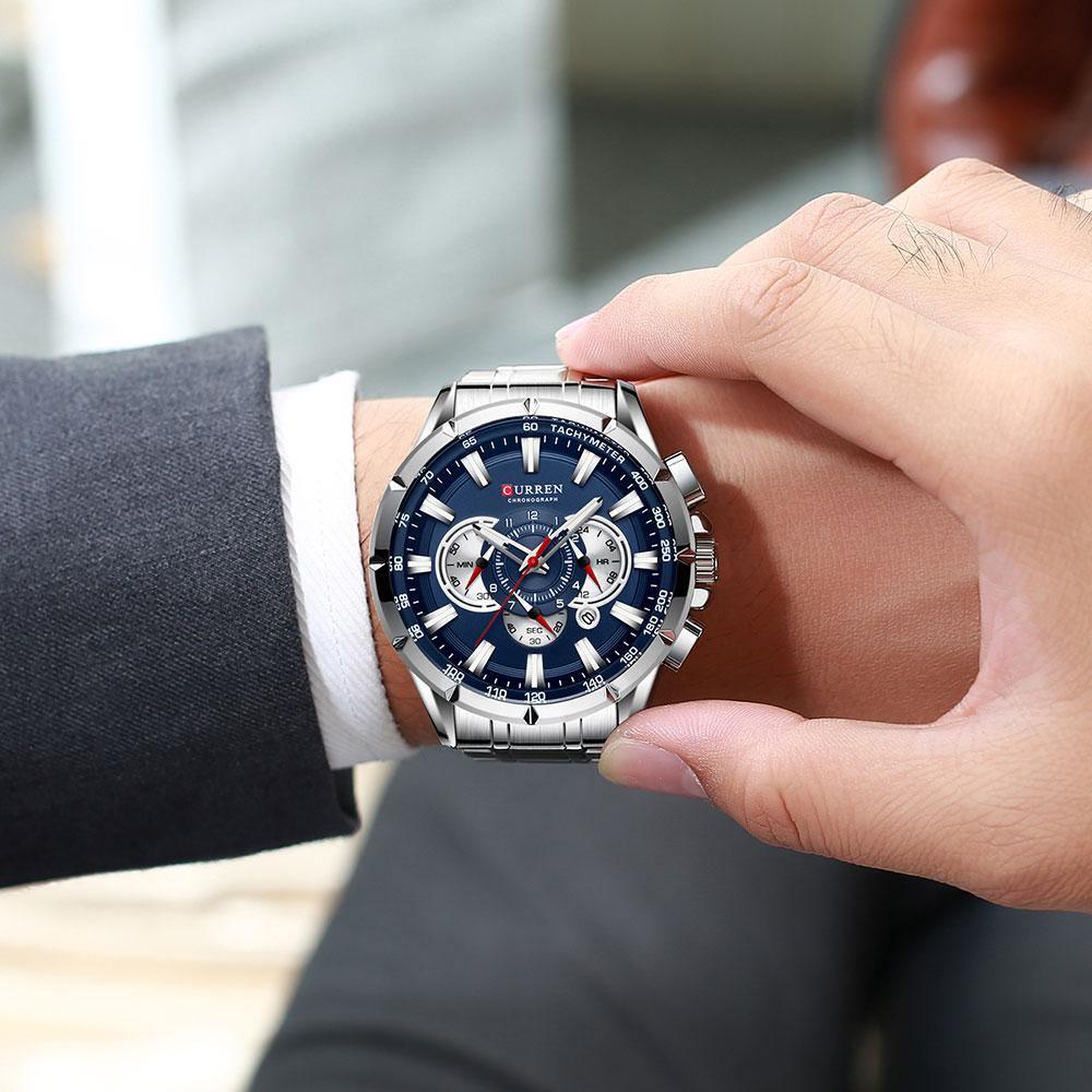 Men's Premium MP027 Watch with Leather Strap
