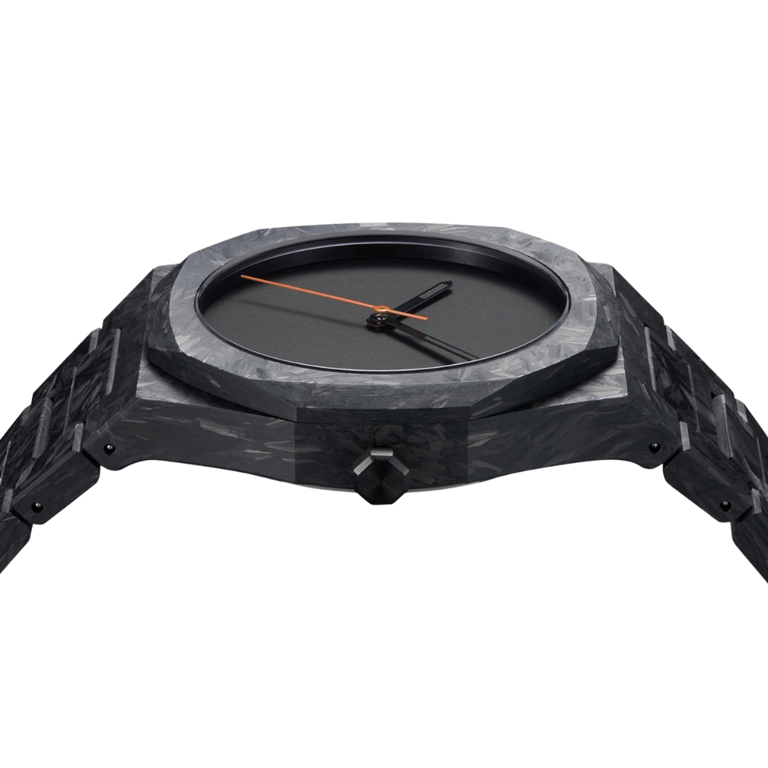 Men's Minimalist Carbon Watch