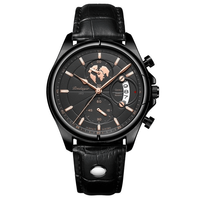 Men's Swiss Leather Watch