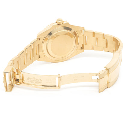 Rolex 18 Karat Yellow Gold Submariner Black / Black 41MM