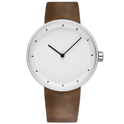 Men's Classic Minimalist Watch with Leather Strap
