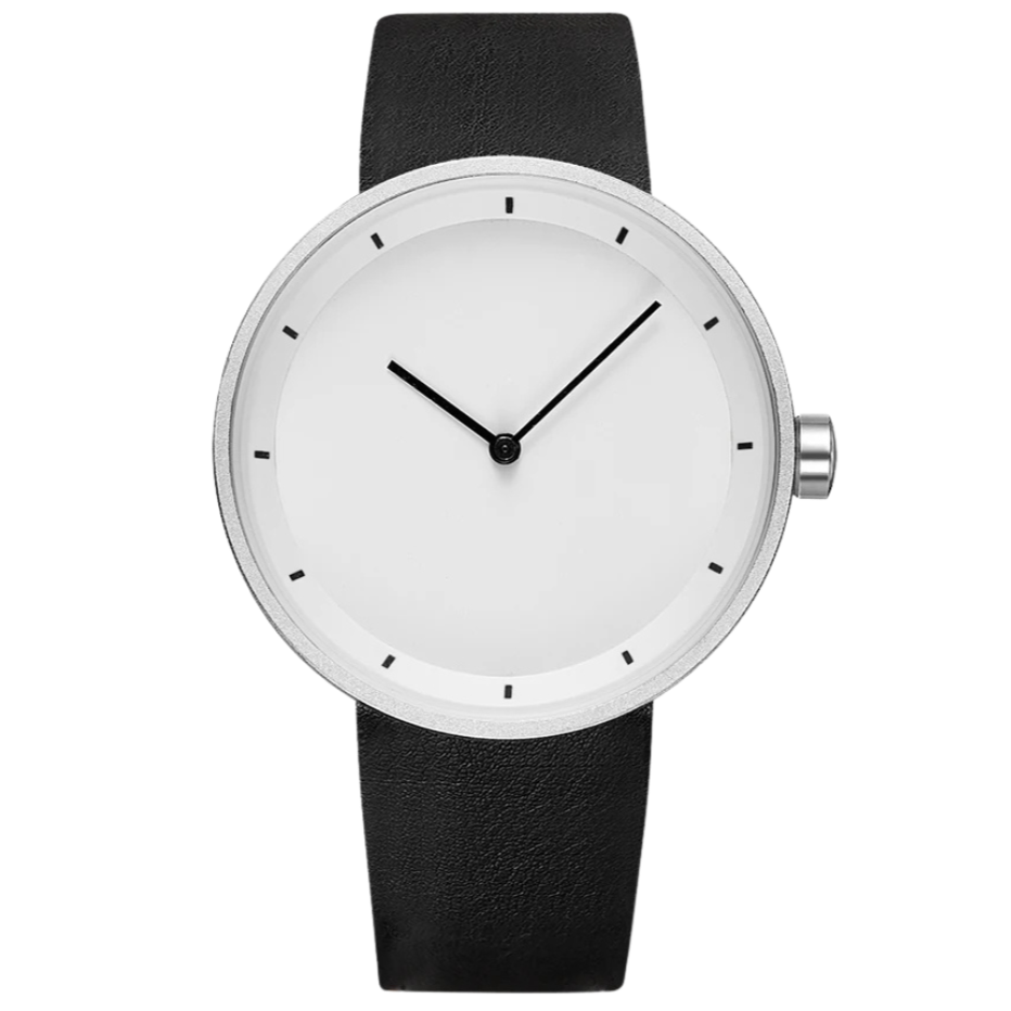 Men's Classic Minimalist Watch with Leather Strap