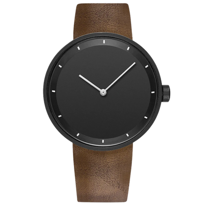 Men's Classic Minimalist Watch with Leather Strap