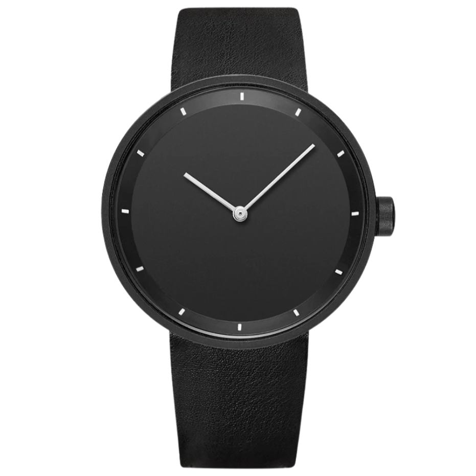 Men's Classic Minimalist Watch with Leather Strap