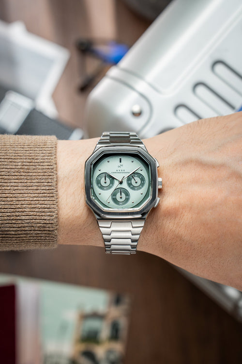 1904 Chronograph, Steel / Light & Dark Green