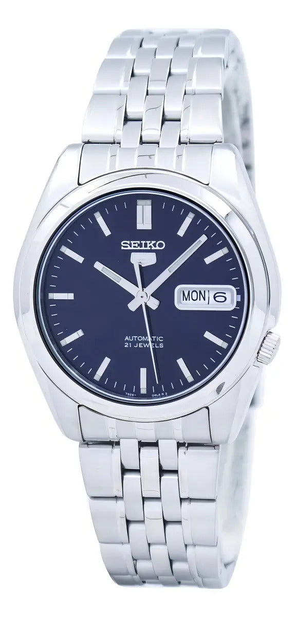 Seiko 5 Automatic Blue Dial Stainless Steel – 21 Jewels