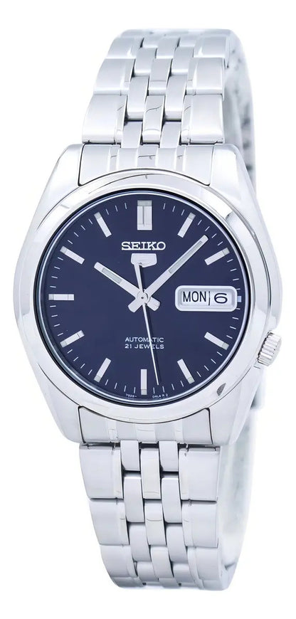 Seiko 5 Automatic Blue Dial Stainless Steel – 21 Jewels