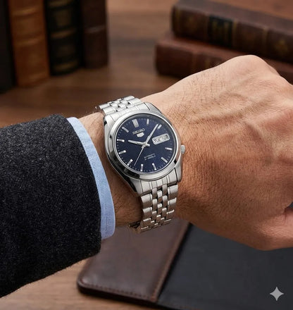Seiko 5 Automatic Blue Dial Stainless Steel – 21 Jewels