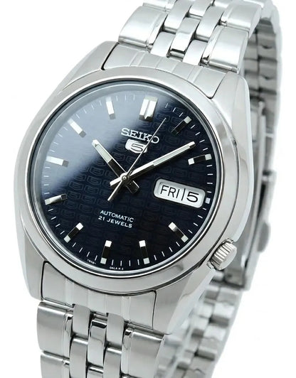 Seiko 5 Automatic Blue Dial Stainless Steel – 21 Jewels