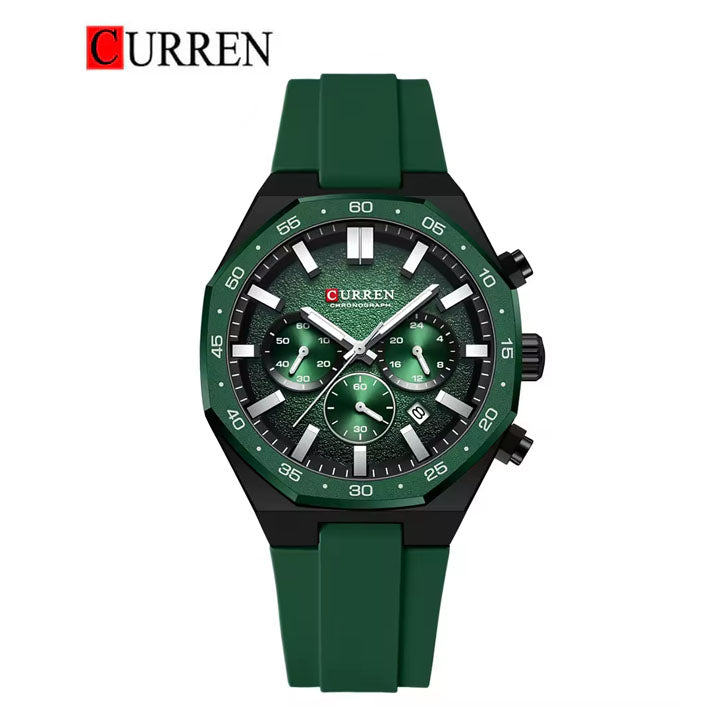 CURREN 8489 Men's Rubber Straps Watch