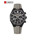 CURREN 8489 Men's Rubber Straps Watch