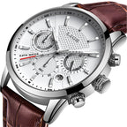 Men's Premium MP027 Watch with Leather Strap Plus