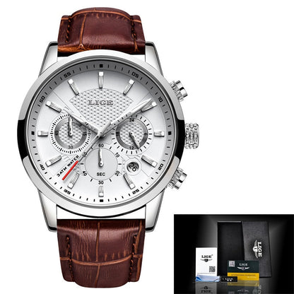 Men's Premium MP027 Watch with Leather Strap Plus