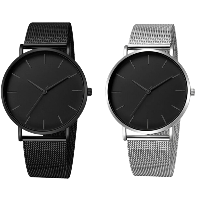 Men's Classic Minimalist Stainless Steel Watch
