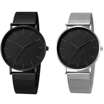 Men's Classic Minimalist Stainless Steel Watch