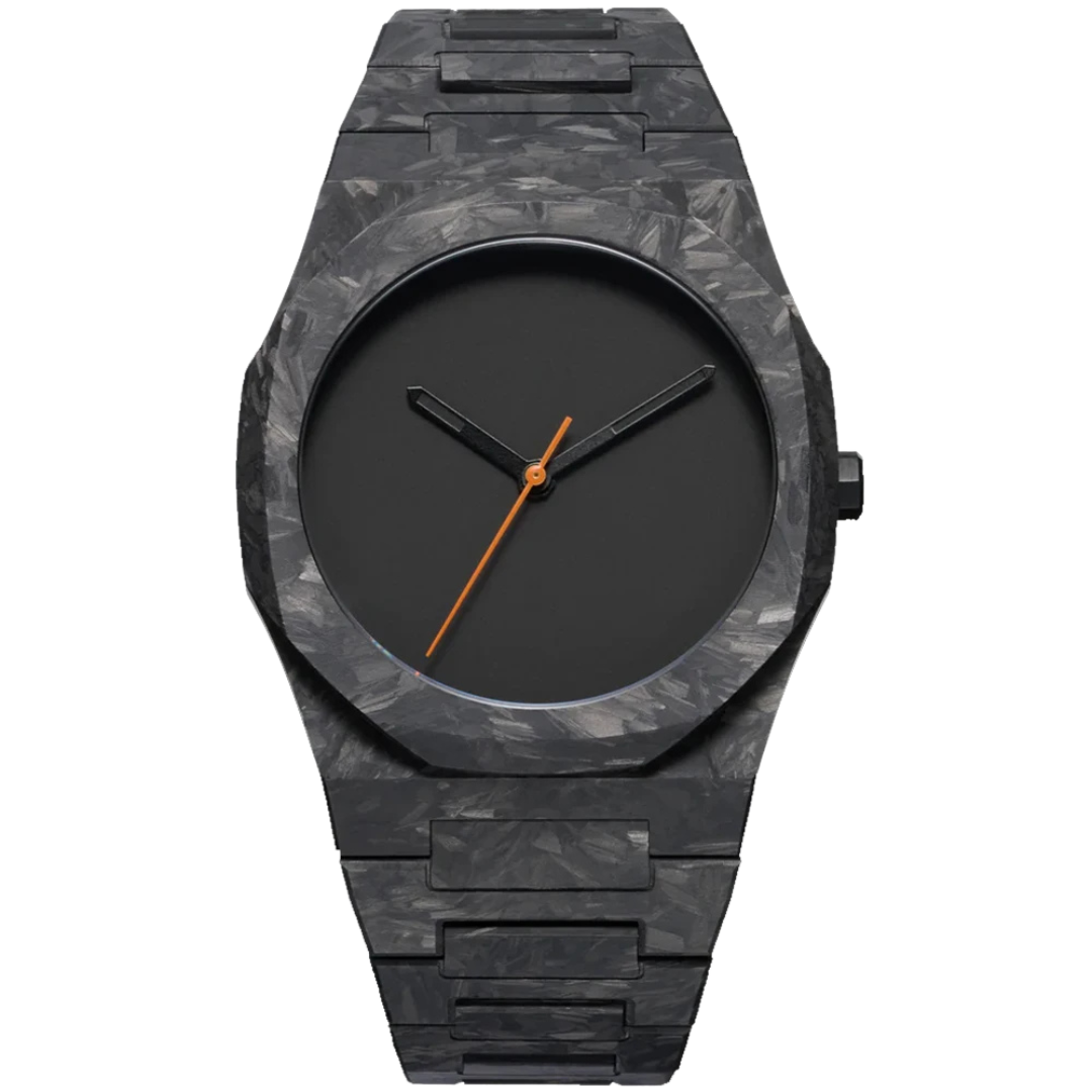 Men's Minimalist Carbon Watch