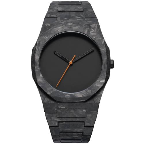 Men's Minimalist Carbon Watch