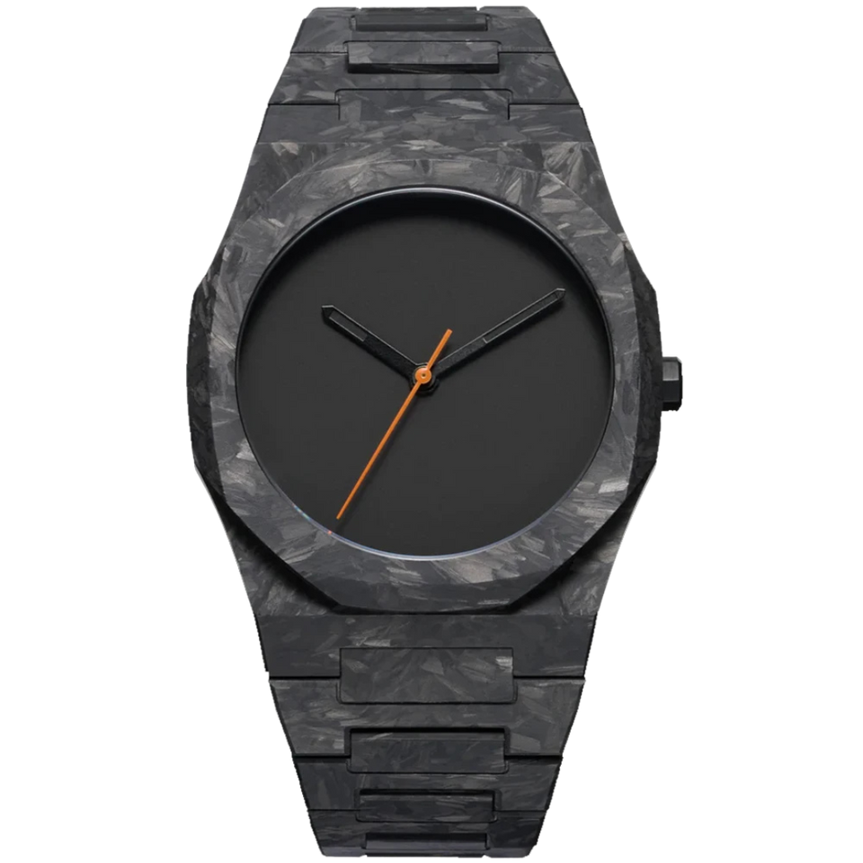 Men's Minimalist Carbon Watch