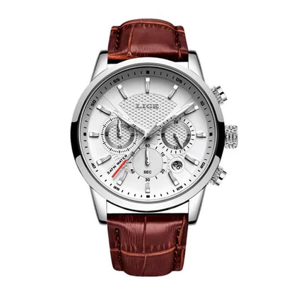 Men's Premium MP027 Watch with Leather Strap Plus
