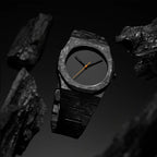 Men's Minimalist Carbon Watch