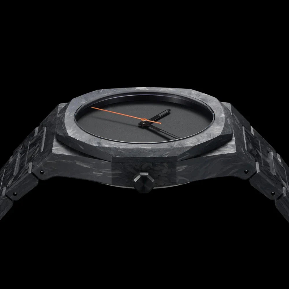 Men's Minimalist Carbon Watch