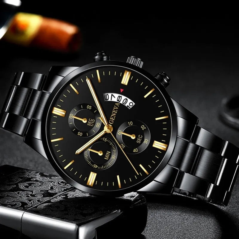 Men's Geneva Black Watch