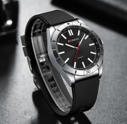 CURREN 8449 Men's Rubber Straps Watch