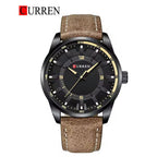 CURREN 8390 Men's Leather Straps Watch