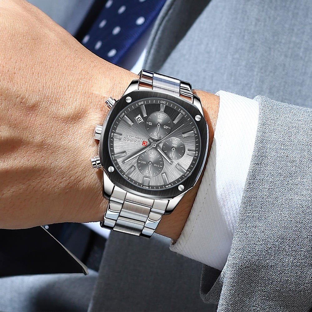 CURREN 8490 Men's Stainless Steel Watch