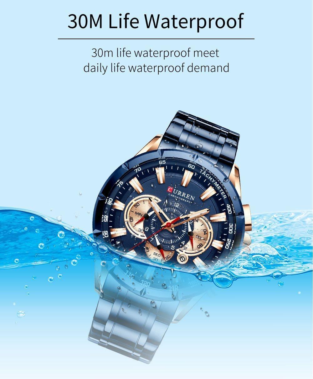 Men's Premium MP027 Watch with Leather Strap