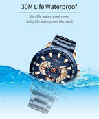 Men's Premium MP027 Watch with Leather Strap
