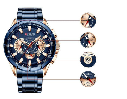 Men's Premium MP027 Watch with Leather Strap