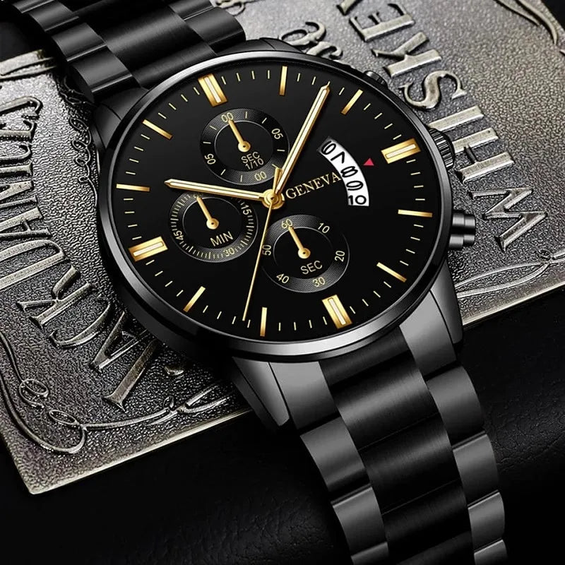 Men's Geneva Black Watch