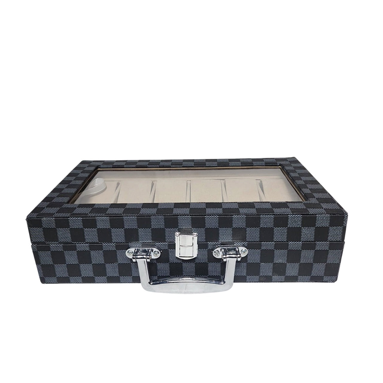 CURREN Original Brand PU Leather Display Collection Storage 12 Grids Watch Organizer Box