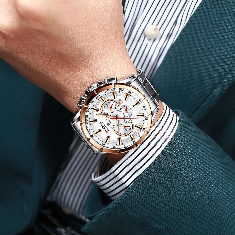 Men's Premium MP027 Watch with Leather Strap