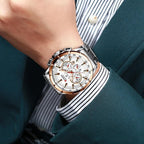 Men's Premium MP027 Watch with Leather Strap