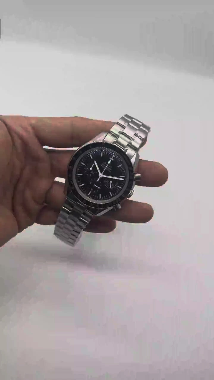 Omega Speedmaster Moonwatch Professional Men's Watch, Silver Black
