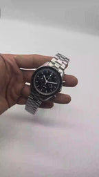 Omega Speedmaster Moonwatch Professional Men's Watch, Silver Black